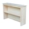 International Concepts Hutch For Brooklyn Desk 12 in D X 12 H, 30 W X Hardwood, Unfinished OF-65H - alternate 4